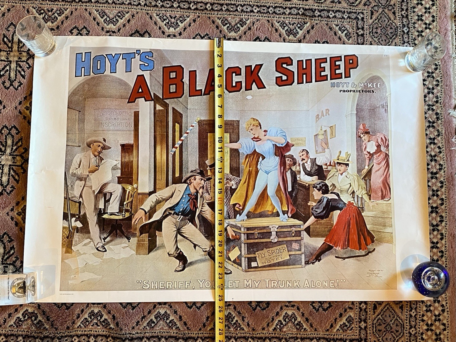 Rare 1970 Hoyt's A Black Sheep,a theatrical production Charles Hale Hoyt Poster