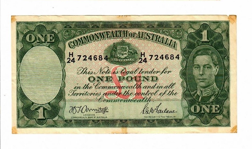 Australia Commonwealth 1 Pound Note P26b Coombs Wilson***Nice Note***