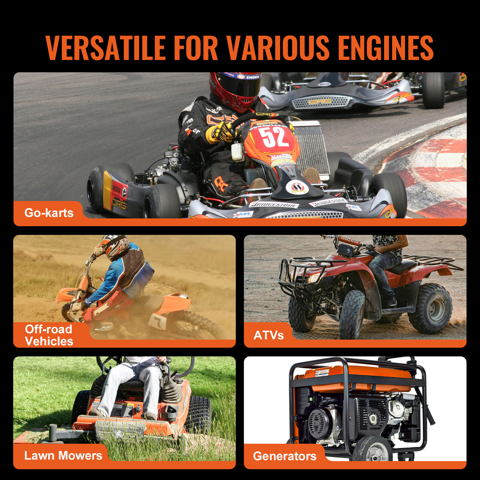 VEVOR 1" Clutch Go Kart Torque Converter 10t12t Complete Cvt Combo 30 Mini Bike