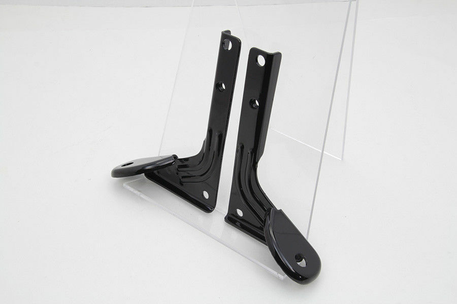 Black Spotlamp Bracket for Front Fork for Harley Davidson by V-Twin