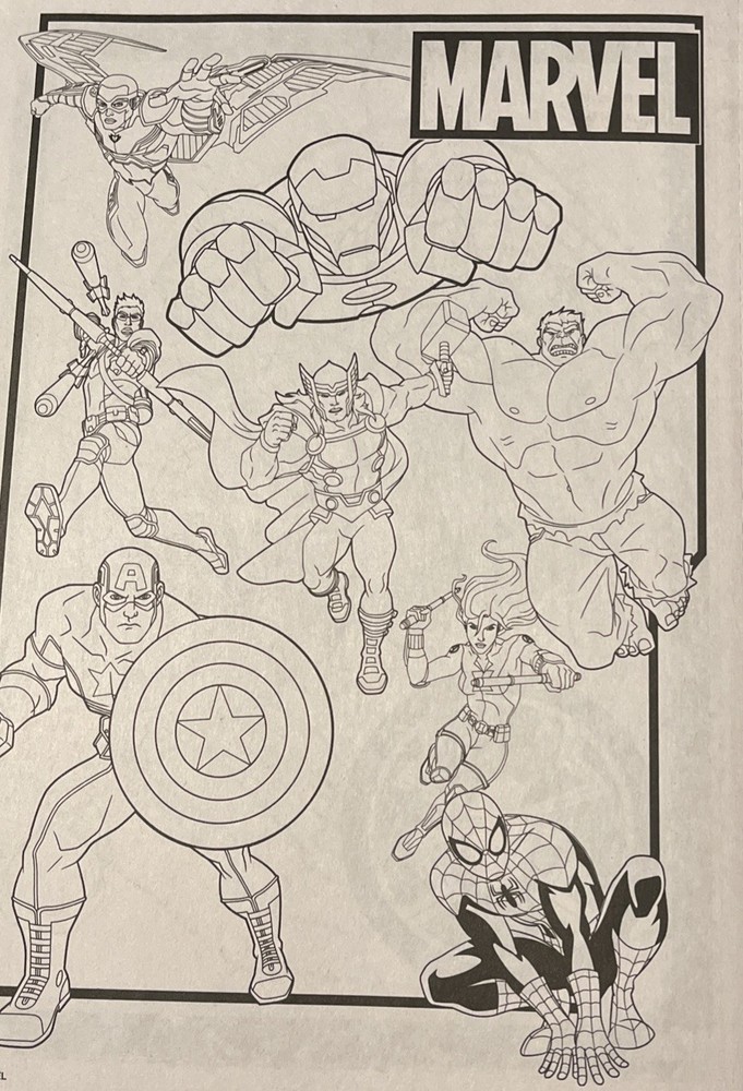 Marvel Unleashed Jumbo Coloring & Activity Book - Screen-free Fun!