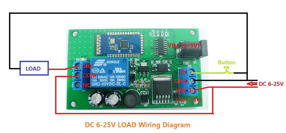 CE034_M DC 5 -24V Bluetooth Relay Module Android APP Mobile Phone Remote control