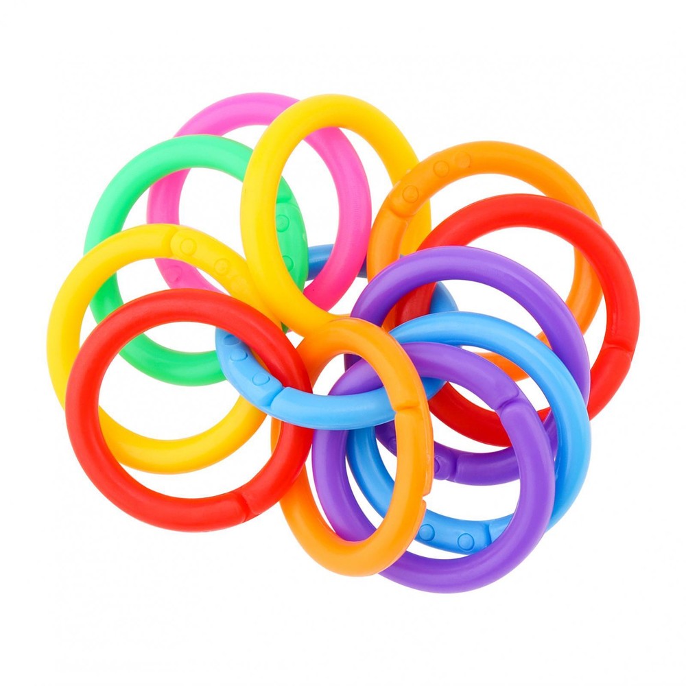140pcs 20mm Plastic Binder Rings for Cards / Document Stack / Office Use
