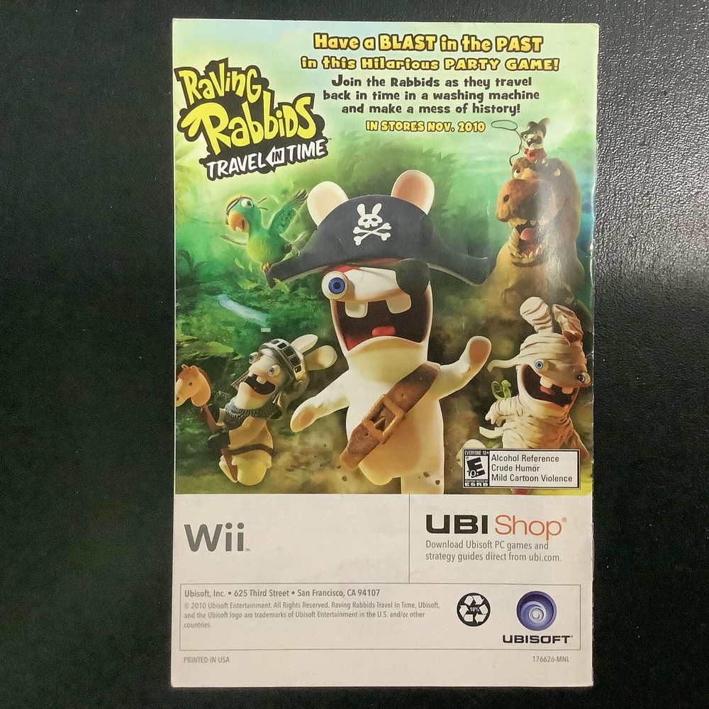Michael Jackson The Experience Nintendo Wii Instruction Manual Only