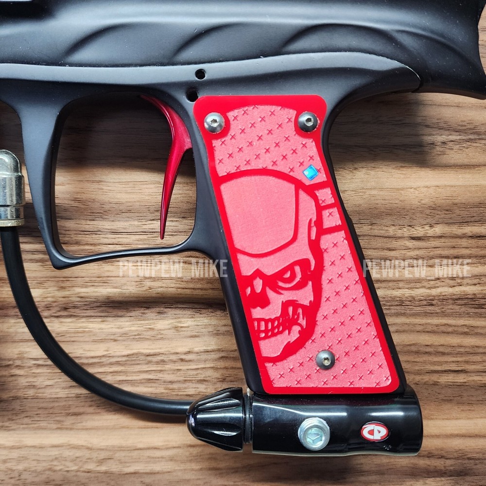 Replacement Bob Long Marq, Protege, Vice - Skull Colored Grip Panels - Paintball