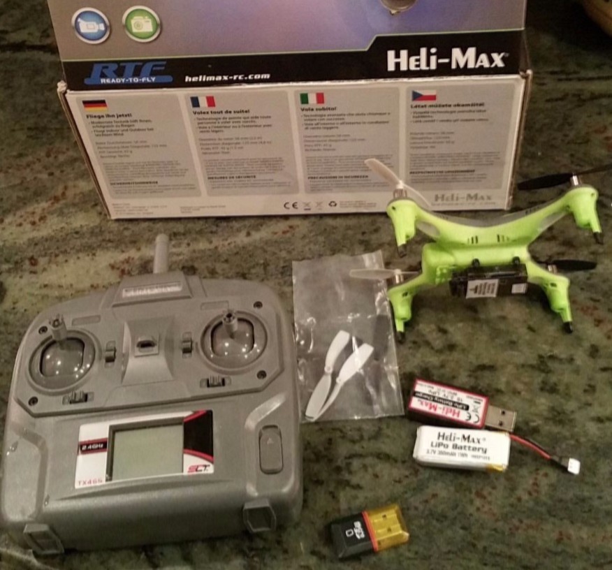 Heli-Max 1Si ReadyToFly Quadcopter, Drone, Video Camera + Auto Return HMXE0832