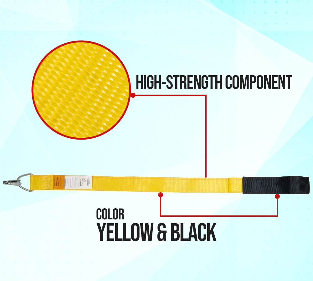 (4 Pack) 12” Single Loop Driver Assist Strap - Heavy-Duty