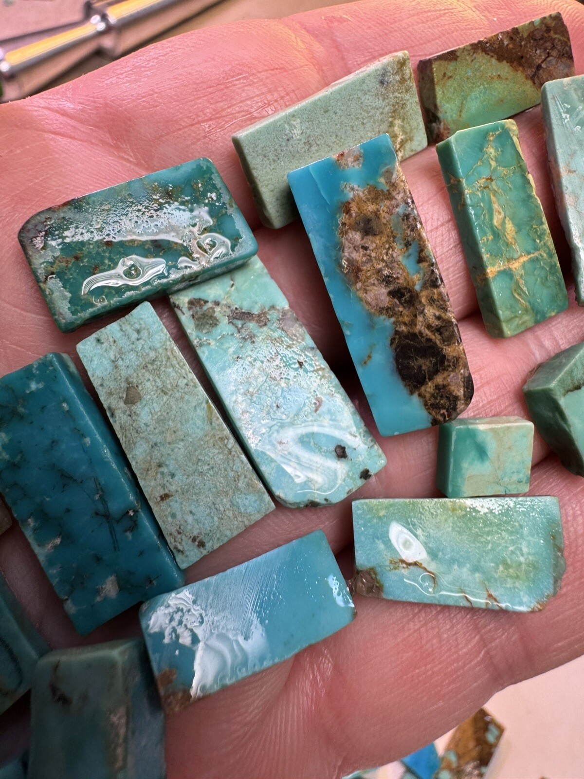 !70 g Bell Trading Post Squared Turquoise! Slabs🔥