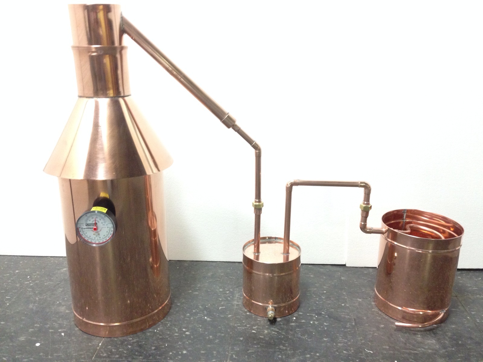 Copper Moonshine Still-Thumper and Worm-Heavy Pot Still StillZ 6 Gallon