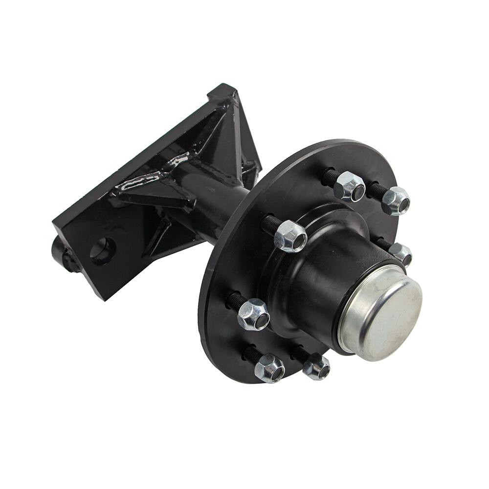 Pair Upgraded 8 x 6.5 Lug Superior Shipping Container Wheels Bolt-on Spindle Kit