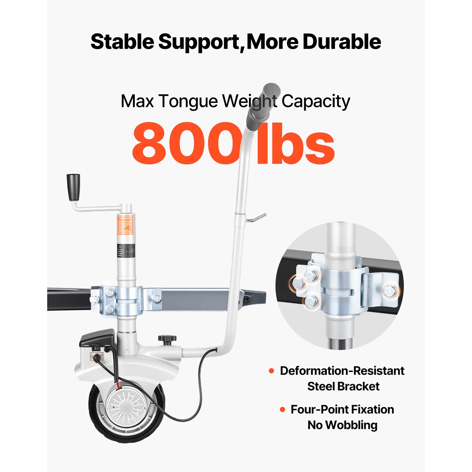 Uimoso Electric Trailer Dolly 5500 lbs Capacity with Adjustable Motorized Wheel