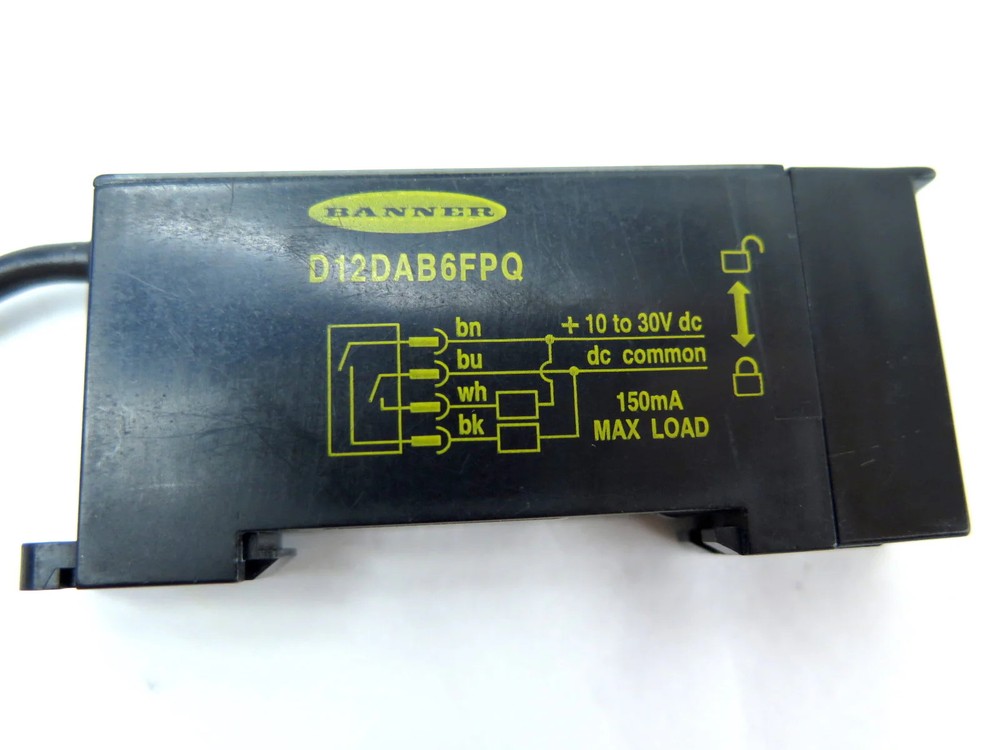 Banner D12DAB6FPQ Plastic Fiber Optic Input