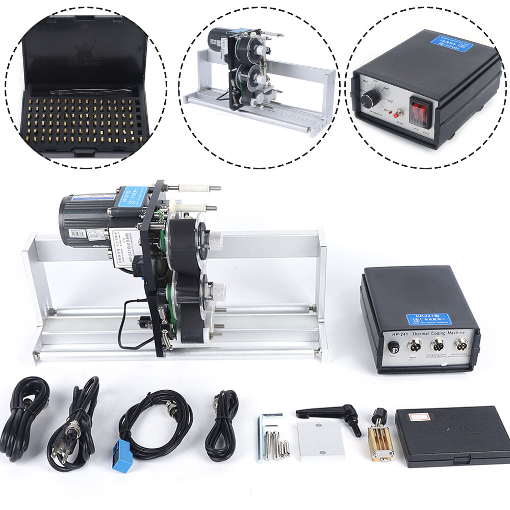 Electric Automatic Hot Stamp Ribbon Code Printer HP-241 Ribbon Coding Machine