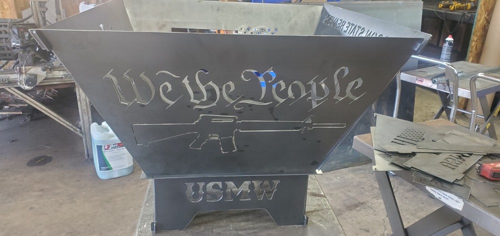 Custom Large Multi Design Fire Pit (Collapsible)