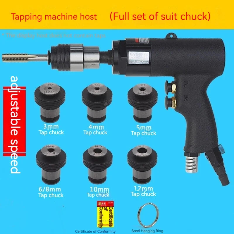M3-M12 Pneumatic Tapping Machine Thread Machine With Clutch Overload Protection