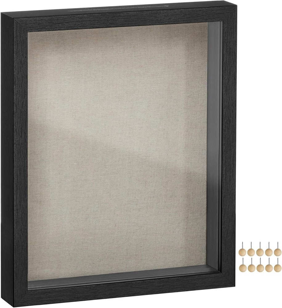 11x14 Shadow Box Frame, Top Loading Display Case Frame , Glass Front with Top...