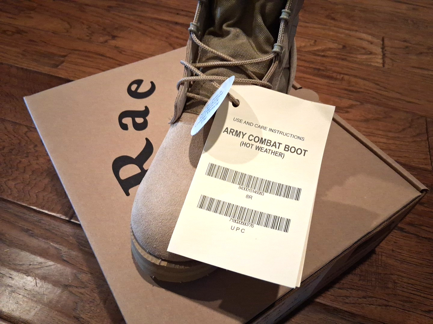 McRae Military Combat Boots Size 8R New in Box with DLA Socks