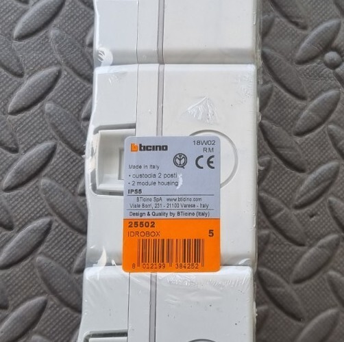 IP55 2 Modules Pond Wall Enclosure Bticino 25502