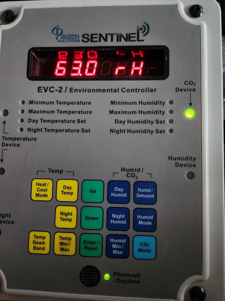 SENTINEL EVC-2 ENVIRONMENTAL CO2 CONTROLLER