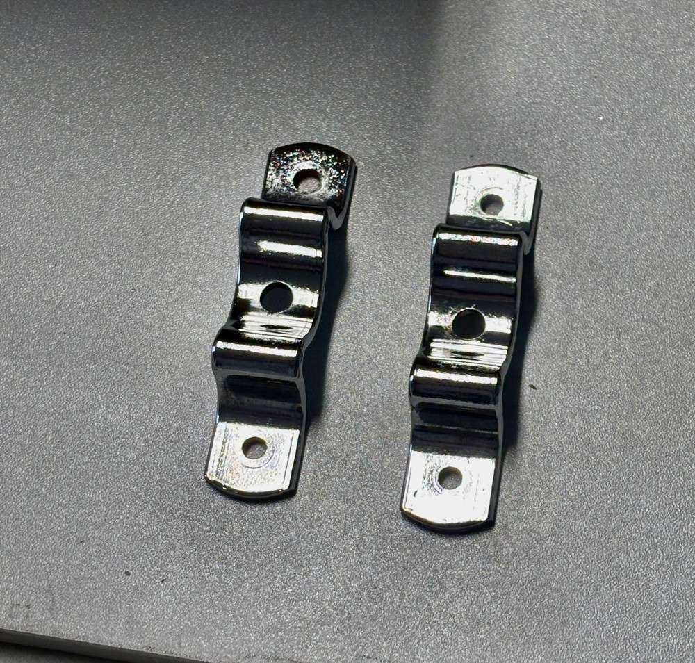 (2) Vintage Ludwig Rail Consolette 2-bolt Mounts