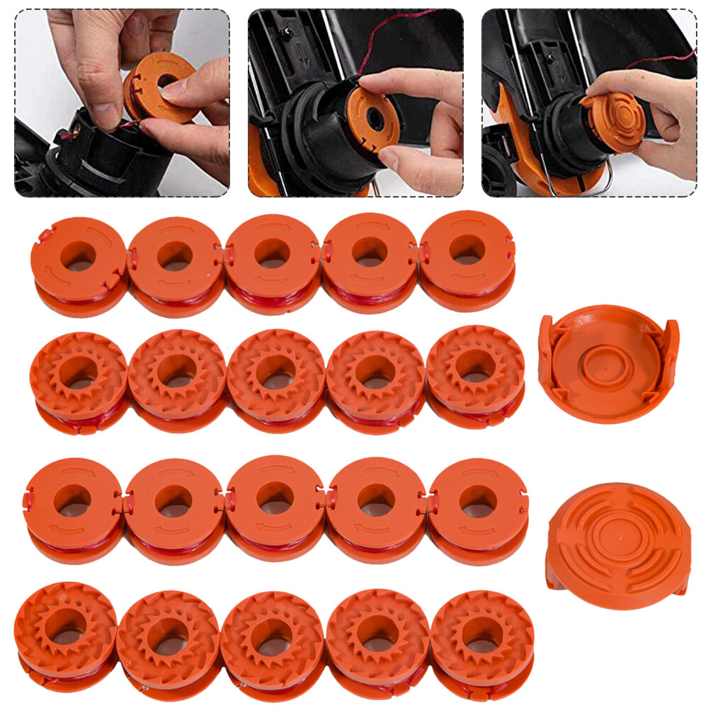 20-Pack Replacement Nylon Spool Line for Worx Trimmer/Edger WA0010