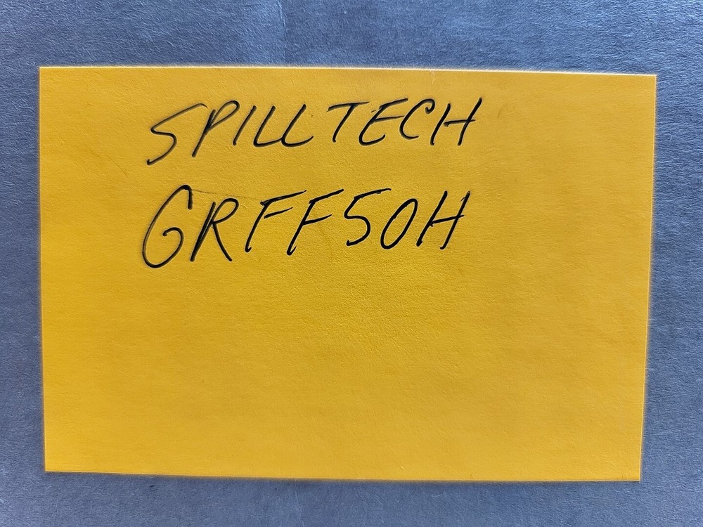 Spilltech Grff50h Sorbents 8 Gal Pack Universal Absorbed Gray Polypropylene