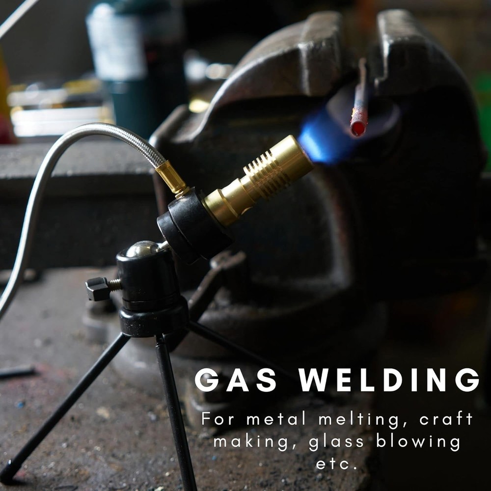Universal Design Propane Burner with Variable Flame and Easy Height Adjustments