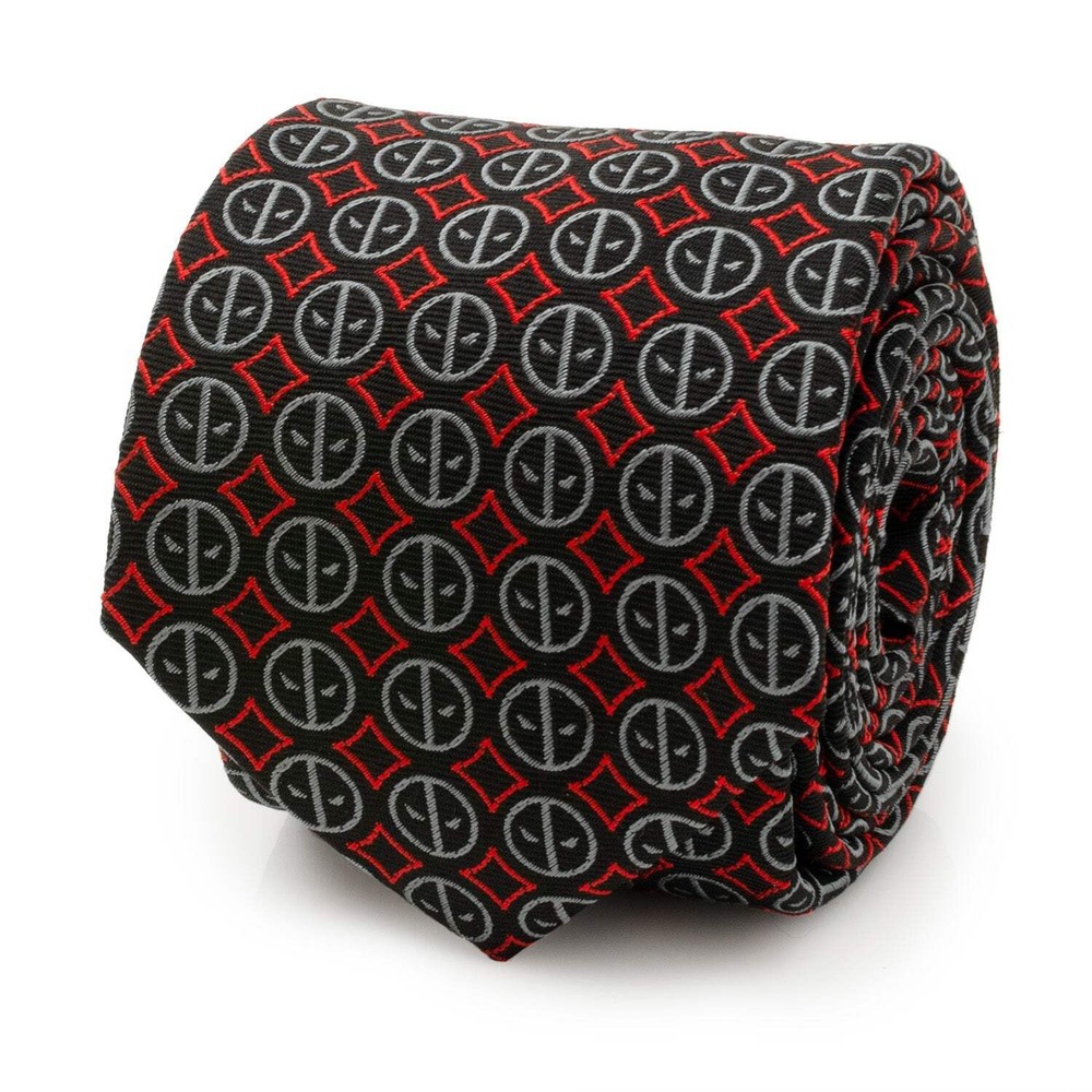 Marvel Deadpool Men's Black Tie