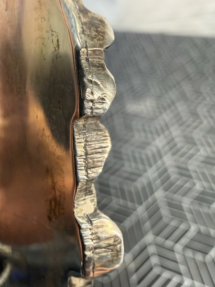 Vintage Silver Tone Grapevine Bowl - NOT SILVER -