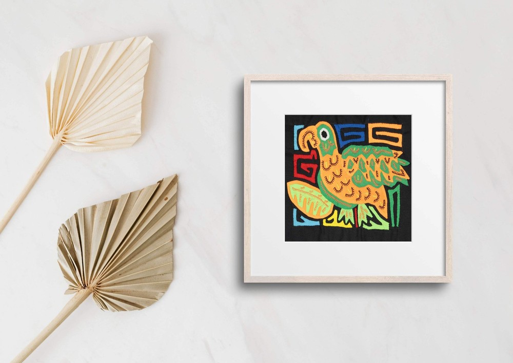 Multicolor Orange And Green Bird Molita