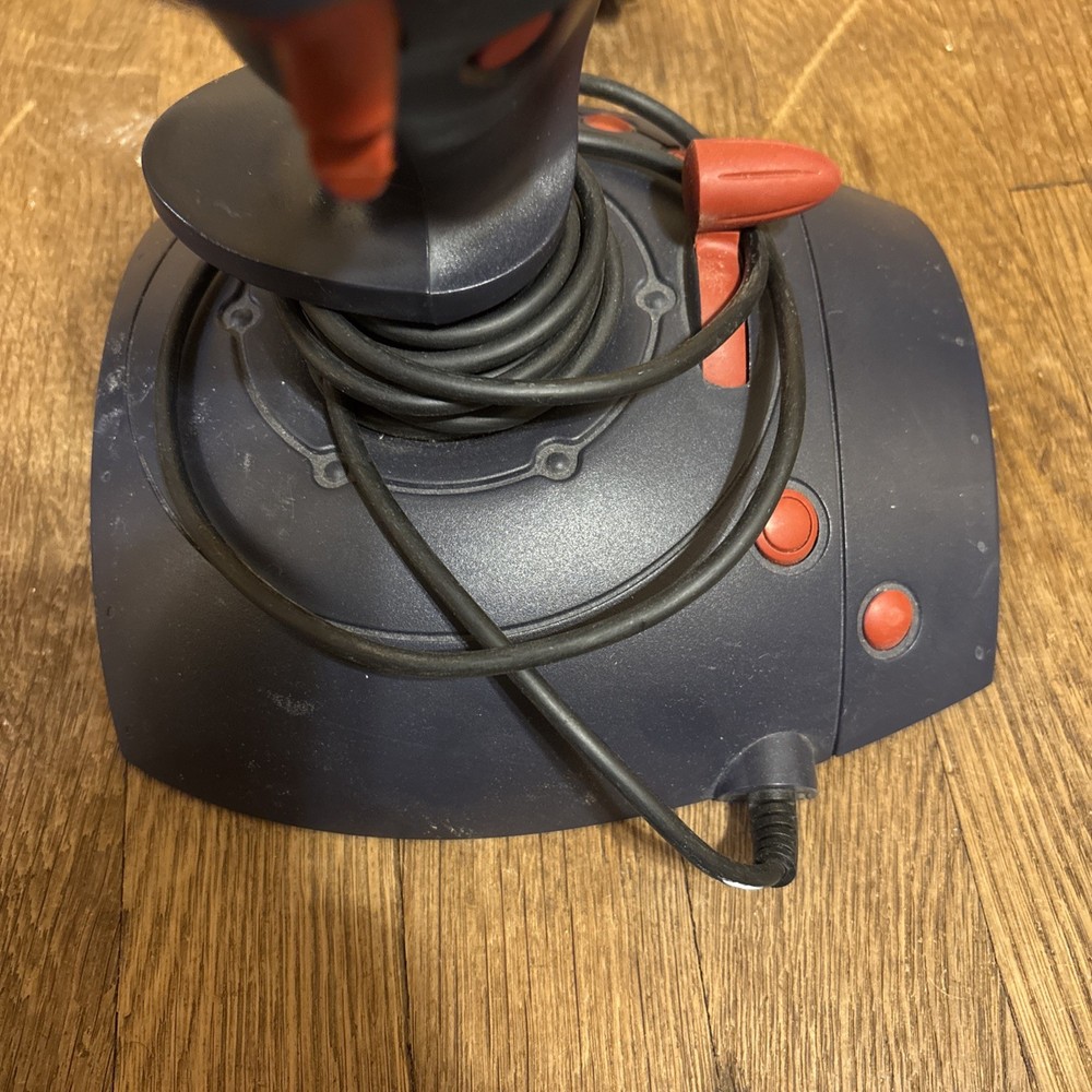 Logitech Black Red WingMan Interceptor Force Joystick Controller PC USB Untested