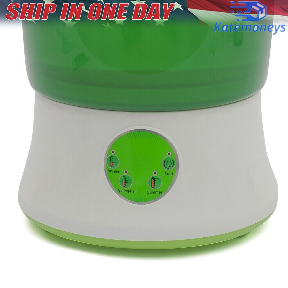 2-Layer Bean Sprouts Machine Large Capacity Automatic Bean Sprouter Grow Tool US