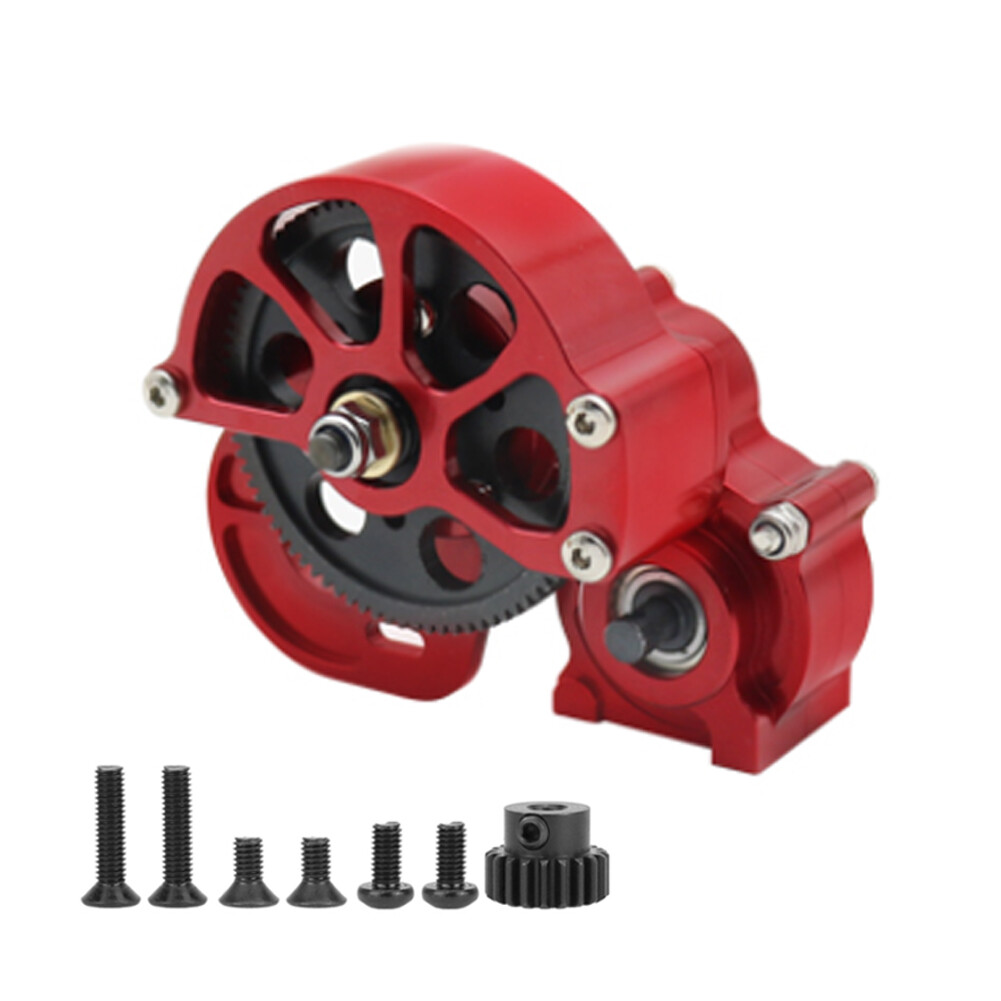 RC Car Transmission Case Gearbox Gear Upgrade Assembled for 1:10 SCX10 II 90047