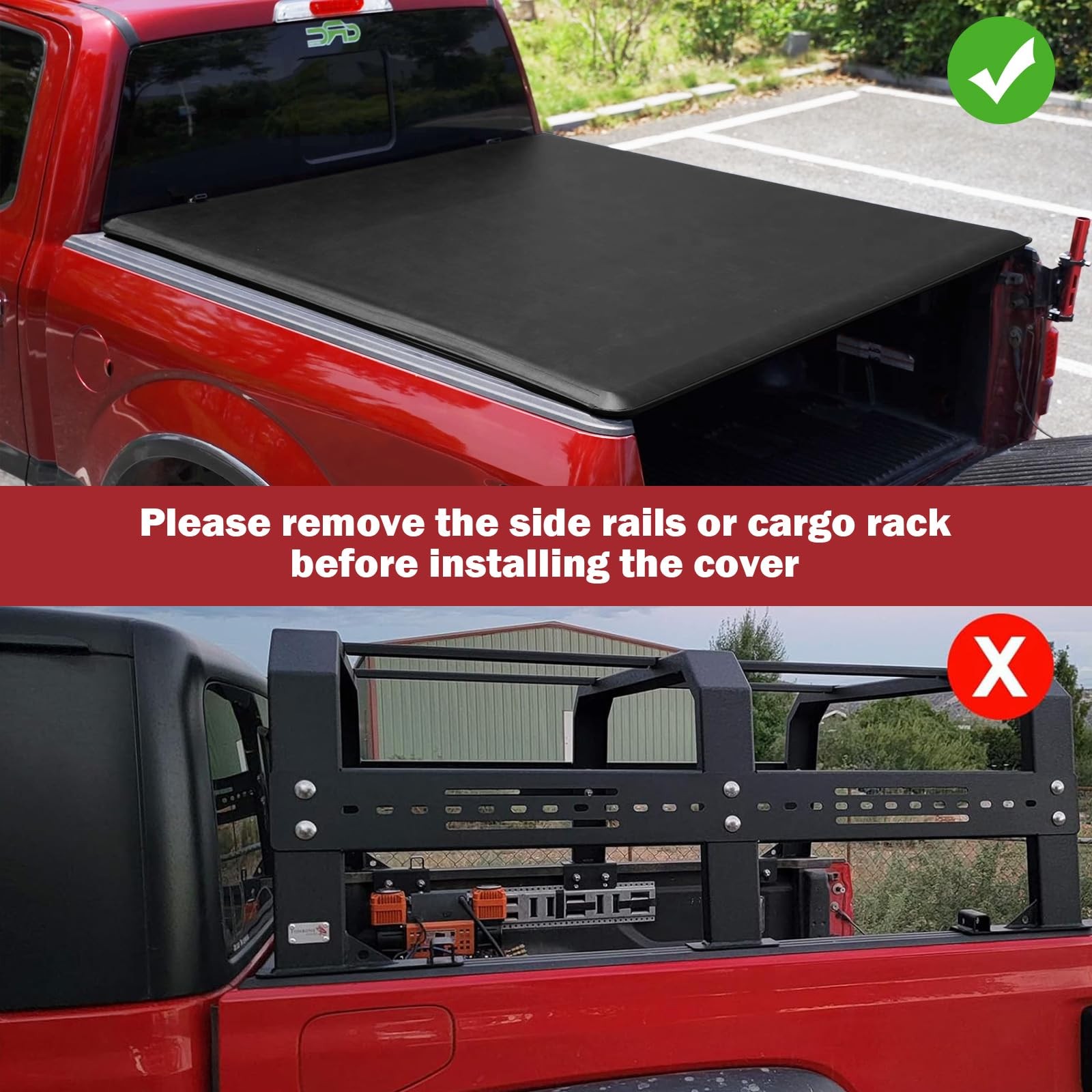 Soft Roll-up Tonneau Cover for 2002-2023 1500 2500 3500 6.4 Bed