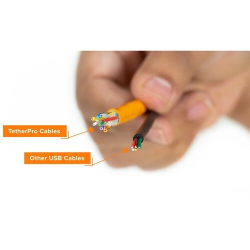 TetherPro USB 2.0 Active Data Extension Cable 16' (4.9m), Black CU1916