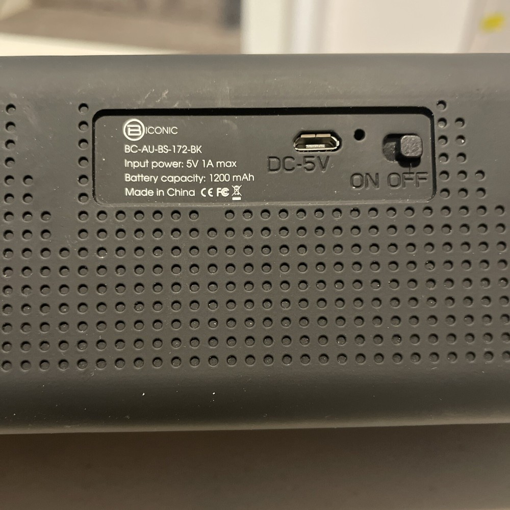 B iConic Bluetooth Wireless Portable Speaker Color Changing