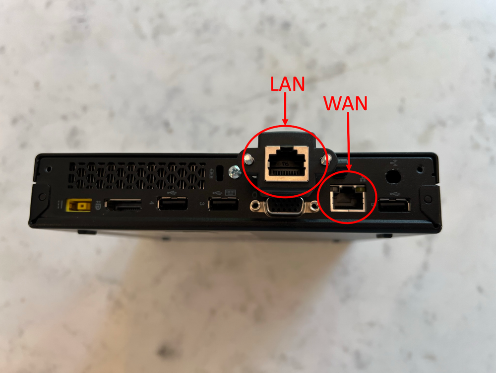 Custom M73 Tiny i3 2X Intel GbE NIC Firewall Router pfSense Untangle OPNSense
