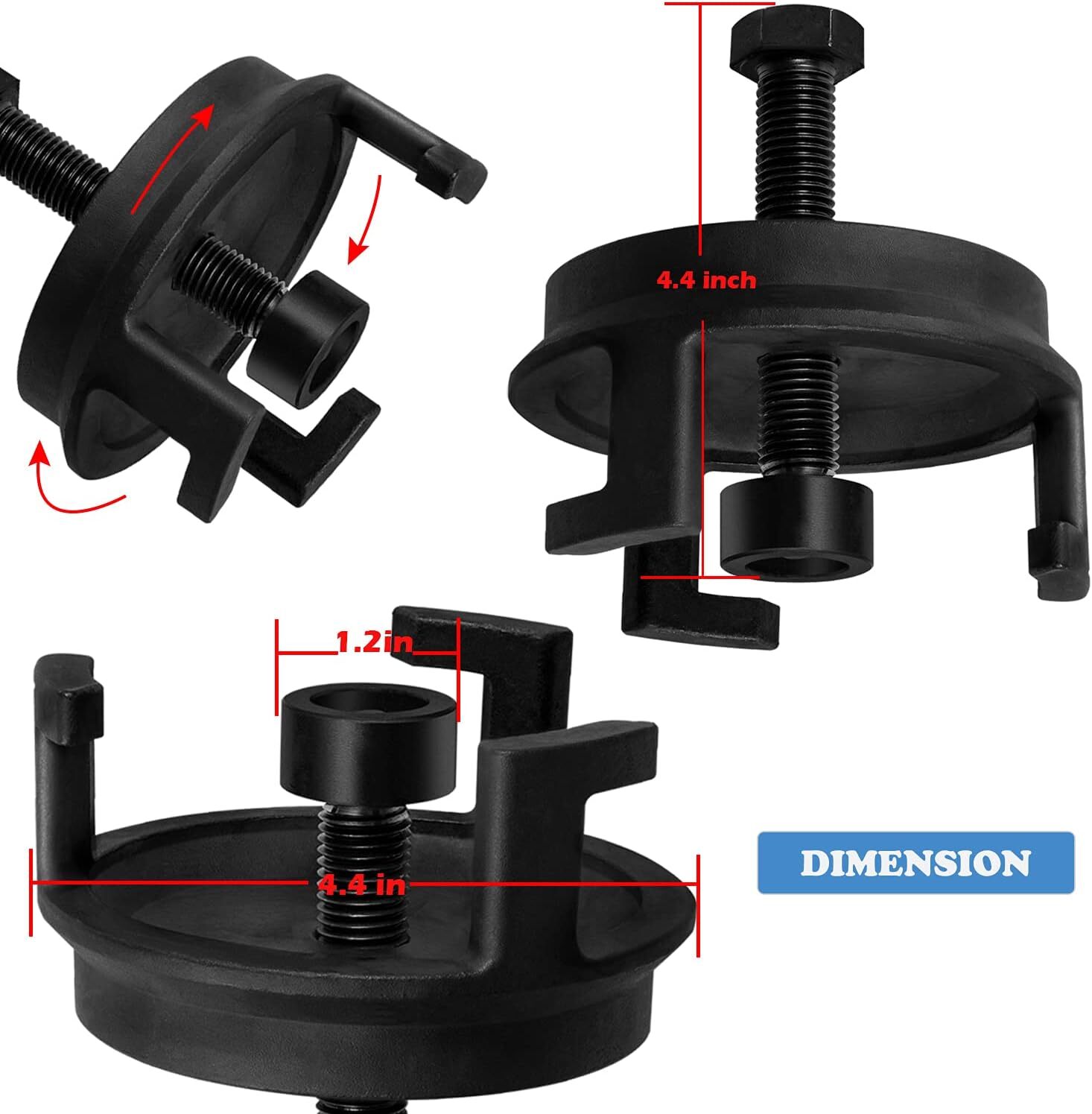 LS Harmonic Balancer Installation Puller Pulley Tool Kit For GM 5.3 5.7 6.0 6.2L