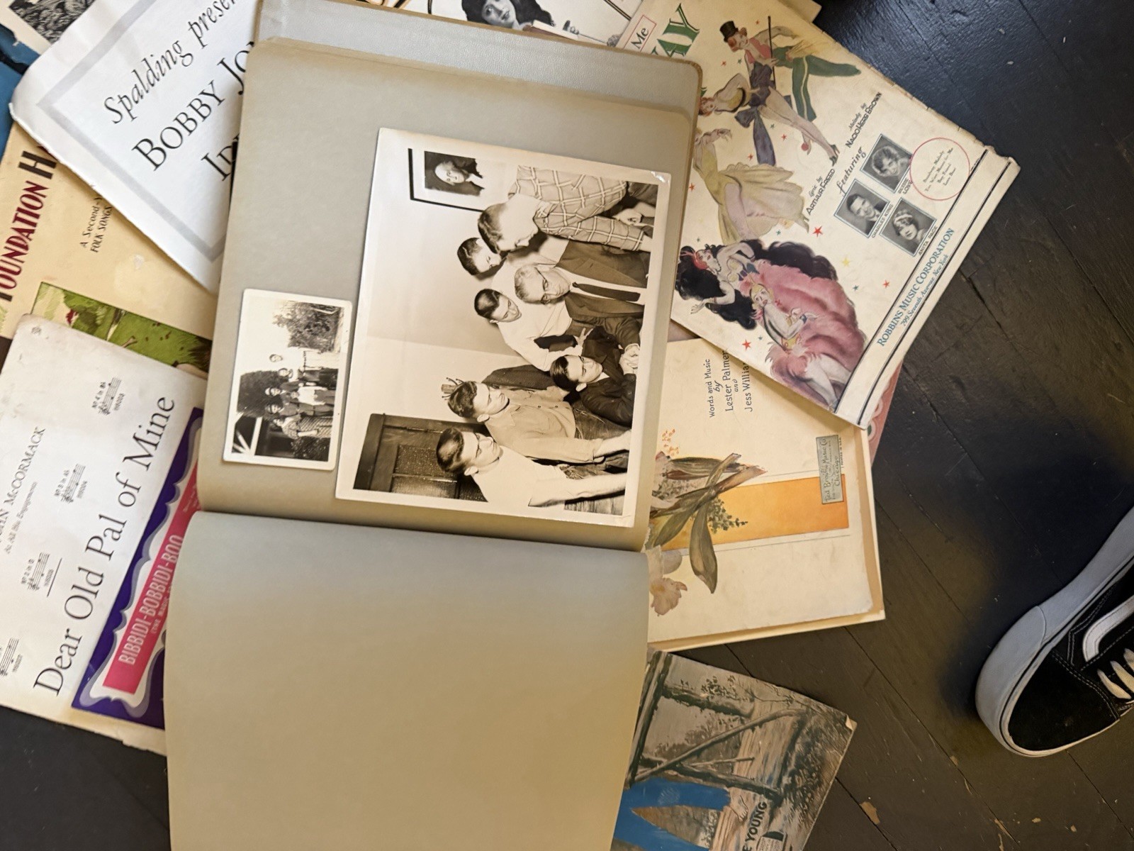 HUGE antique Ephemera Lot Junk Journal Supplies Vintage Paper 7+ Lbs Photo Album