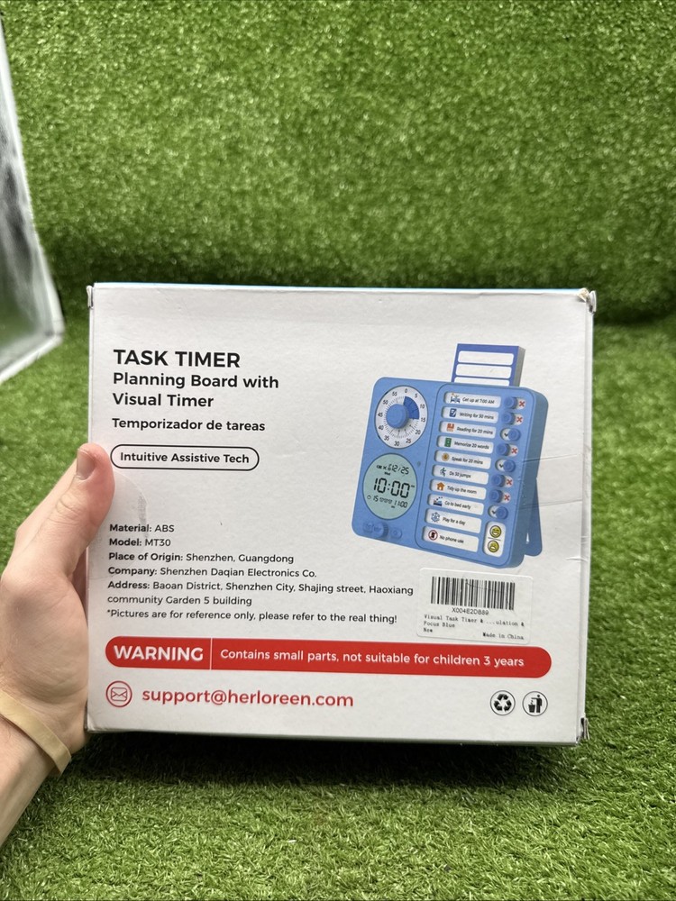 Herloreen Task Timer Planning Board With Visual Timer ~ New. s3