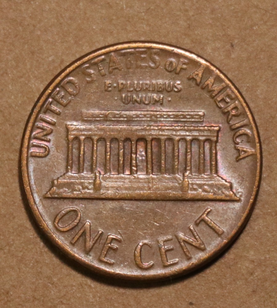 1970 D Lincoln Memorial cent