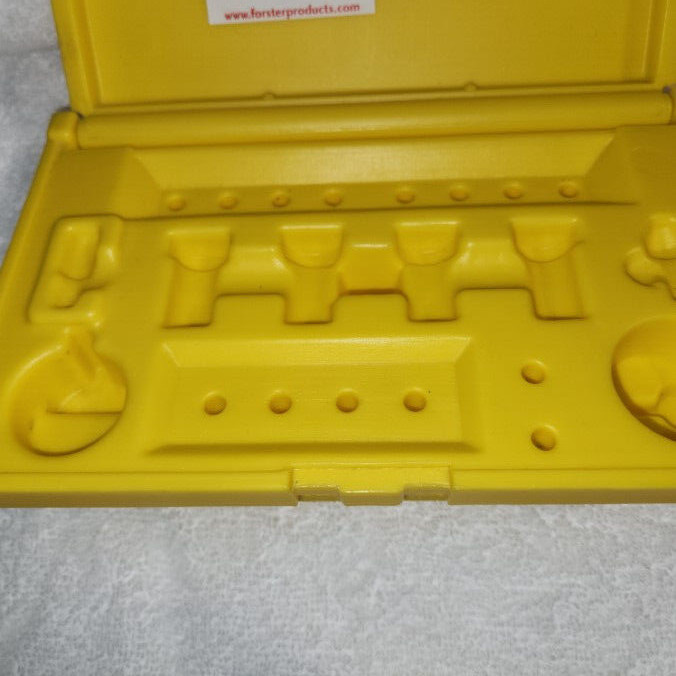 Forster Yellow Plastic Accessory Case - Clean - and Empty - NO ACCESSORIES