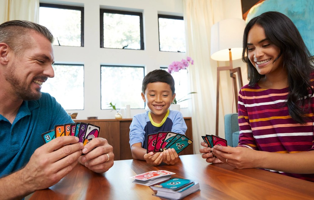 UNO Flip Card Game Double Sided Light and Dark