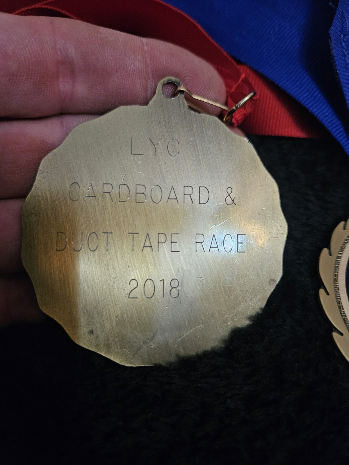 4 - Lakeport Yacht Club Cardboard & Duct Tape Regatta Medals + 2013 Lake County