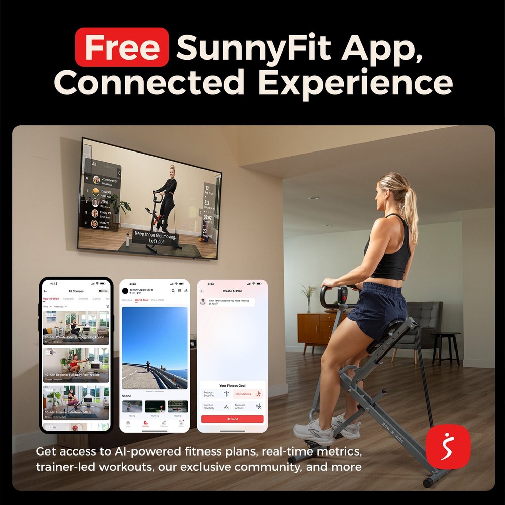 Smart Upright Row-N-Ride Exerciser NO. 077S