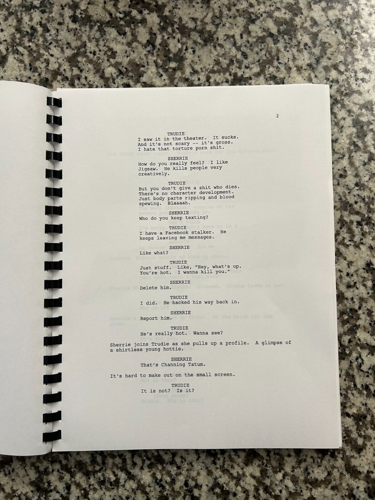 Scream 4 Horror Movie Script Reprint Full Screenplay Script