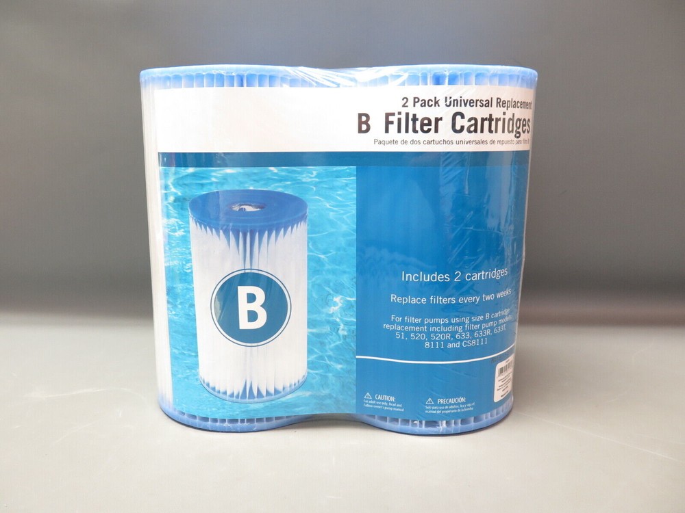 Intex Type B Filter Cartridge 2 Pack Brand New