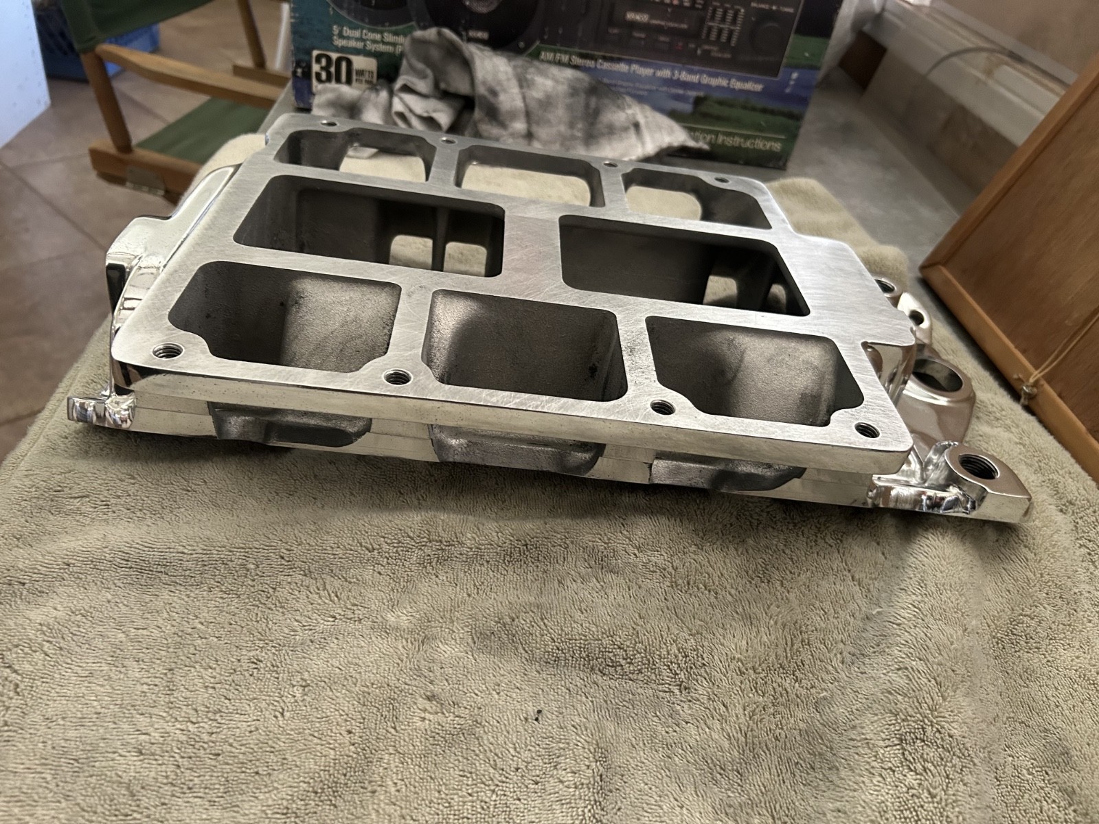 Mooneyham Blowers SMALL BLOCK CHEVY 671 MANIFOLD drag gas 6-71 w/water neck spot