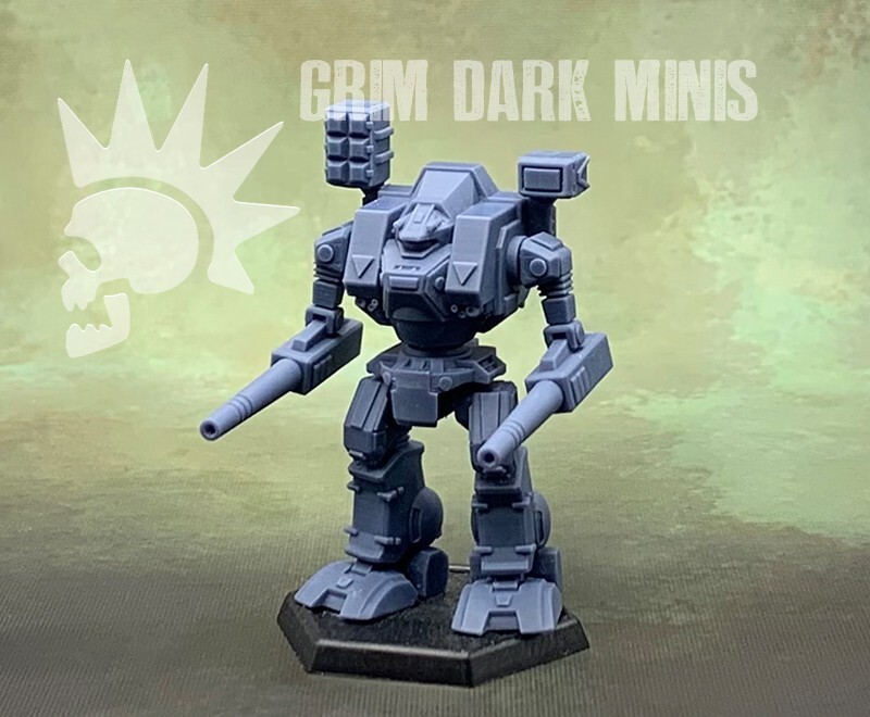 Battletech Scale - Warhammer proxy mech (retro style)