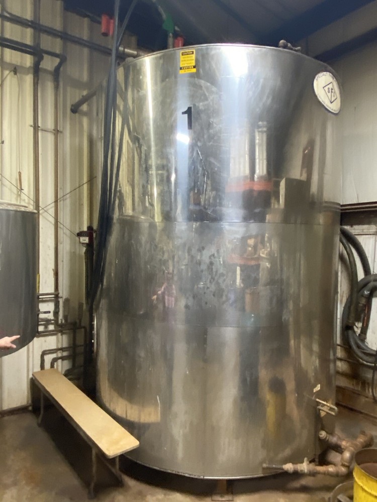 2600 Gallon Specialty Fabrications Stainless SS Jacketed Mixing Tank Processing